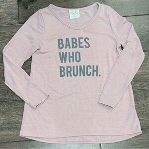 Fantastic Fawn Light Purple Slogan Scoop Neck Sweater